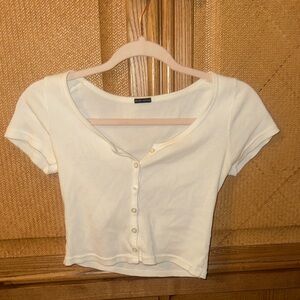 Brandy Melville Cream Crop Top